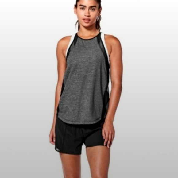 Lululemon Run Off Route Sheer Tank Top Racerback Crisscross Strappy Back 6 - Picture 2 of 9